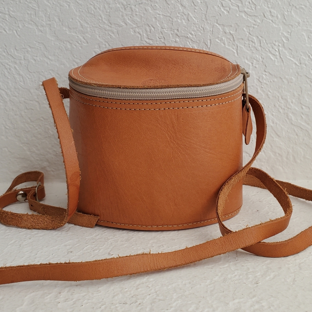 Unisa leather binoculars camera crossbody bag